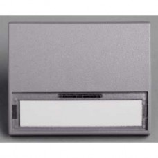 Touche porte-étiquette sans lampe - gris - en saillie - IK07 IP55 