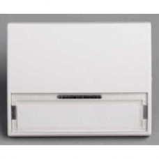 Touche porte-étiquette sans lampe - blanc - en saillie - IK07 IP55