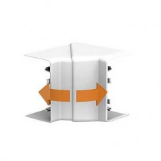 Goulotte pvc blanc - 75 x 55 mm - angle intérieur 