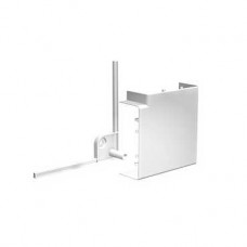 Goulotte pvc blanc - 75 x 55 mm - angle plat 90°