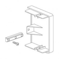 Goulotte aluminium - 75 x 55 mm - embouts