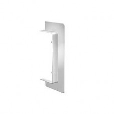 Goulotte pvc blanc - 95 x 55 mm - joint de traversée de paroi