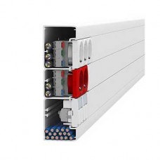 Goulotte pvc blanc - 185 x 55 mm - 2 m 