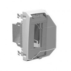 Support pour disjoncteur - 2 modules de 18 mm - avec couvercle