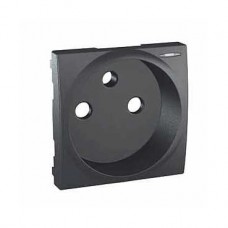 Enjoliveur avec voyant LED pour prise de courant 2P+T Graphite