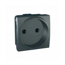 Prise de courant 2P obturateurs Europe 2M Graphite