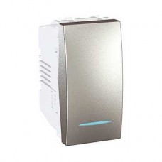Permutateur lumineux (localisation) 10 A connexion rapide 1 M Aluminium