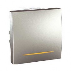 Interrupteur va et vient avec voyant 2M 10AX 250V CA 2M Aluminium