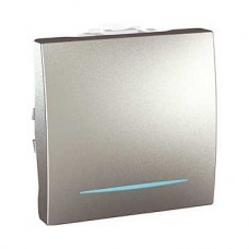 Poussoir 10A 250V CA 2M Aluminium