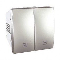 Poussoir 10A 250V CA 2M Aluminium