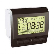 Thermostat à programmation hebdomadaire 230V CA 2M Graphite