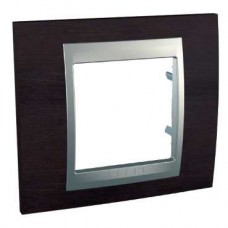 Plaque 2M simple Wengé Aluminium
