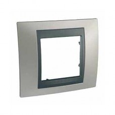 Plaque 2M simple Nickel mat Graphite