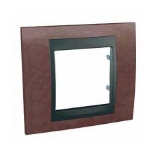 Plaque 2M simple Tabac Graphite