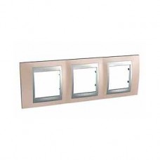 Plaque 6M triple horizontal Cuivre d'onyx Aluminium