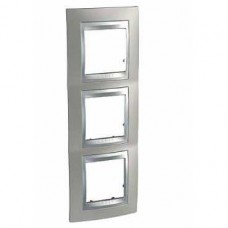 Plaque 6M triple vertical Nickel mat Aluminium