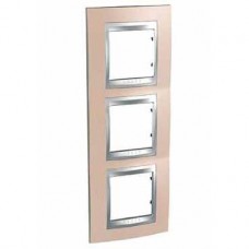 Plaque 6M triple vertical Cuivre d'onyx Aluminium