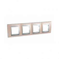 Plaque 8M quadruple horizontal Cuivre d'onyx Aluminium