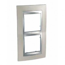 Plaque 4M double vertical nickel mat/Aluminium