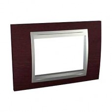 Plaque 3M simple Wengé Aluminium