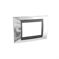 Plaque 3M simple Chrome brillant Graphite
