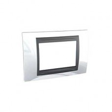 Plaque 3M simple Blanc techno Graphite