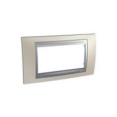 Plaque 4M simple Nickel mat Aluminium