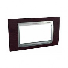 Plaque 4M simple Wengé Aluminium