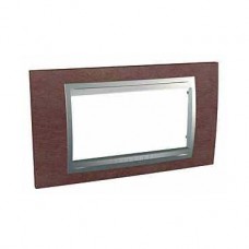 Plaque 4M simple Tabac Aluminium