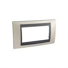 Plaque 4M simple Nickel mat Graphite