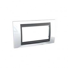 Plaque 4M simple Blanc techno Graphite