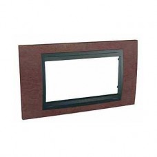 Plaque 4M simple Tabac Graphite