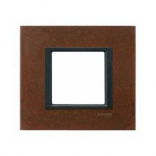 Plaque de finition 1 poste 2M Oxyde Class