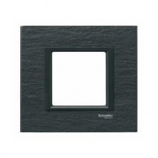 Plaque de finition 1 poste 2M Ardoise