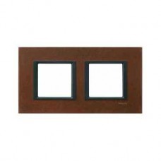 Plaque de finition 2 postes 2x2 M Oxyde