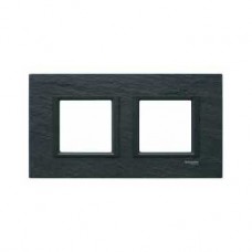 Plaque de finition 2 postes 2x2 M Ardoise