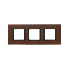Plaque de finition 3 postes 3x2 M Oxyde
