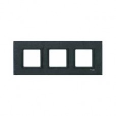 Plaque de finition 3 postes 3x2 M Ardoise