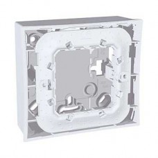 Boîtes pour montage en saillie + fix. clipsage 2M 9 trous poinçonnés Technical grey