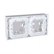 Boîtes pour montage en saillie + fix. clipsage 4M 6 tr. poinçonnés Technical grey