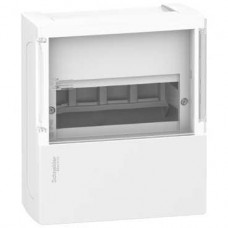 Coffret en saillie 1R 4M - portillon transparent - born. de terre