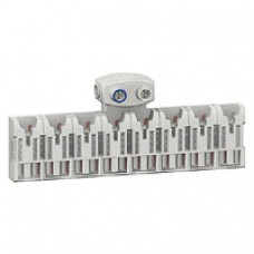 Répartiteur avec bornes d'alimentation Distri'clic XE-1P+N-63A-8 x 18 mm
