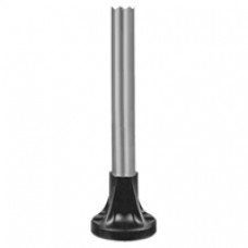 Tube support + pied de fixation l=400mm aluminium