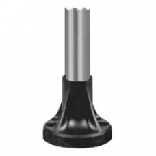 Tube support + pied de fixation l=80mm aluminium