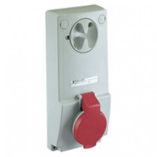 Prise verrouillable-32A-2P+T-380..415V CA-IP 44-sur panneau