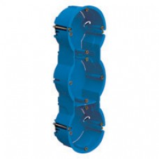 Boîte triple profondeur 40mm entraxe 71mm vert/horizontal