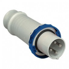 Fiche mobile industrielle-droite-63A-3P+T-200..250V CA-IP 67