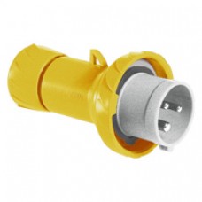 Fiche mobile industrielle-droite-16A-2P+T-100..130V CA-IP 67