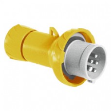 Fiche mobile industrielle-droite-16A-3P+N+T-100..130V CA-IP 67