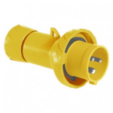 Fiche mobile industrielle-droite-16A-2P+T-100..130V CA-IP 67
